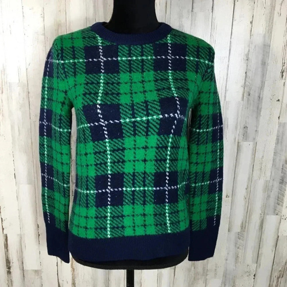 Court & Rowe Cozy Boucle Plaid Sweater Wool Check - Picture 4 of 8